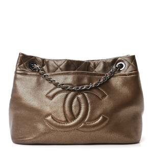 Chanel Metallic Caviar Quilted Large #258310C16B